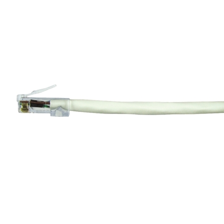 COMPULINK CBL ASSY MOD D/E 24-4PR, STRANDED CAT6 568 A/B 25 FT, WHITE M88DE25FC601